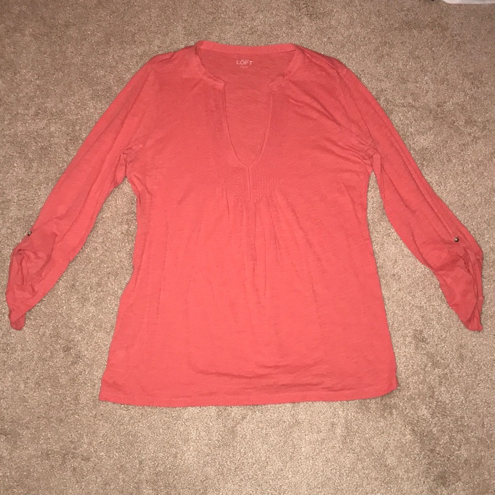 Ann Taylor LOFT Coral Tunic